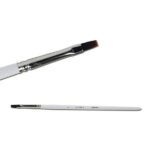 Кисть для геля ровная №4 белая