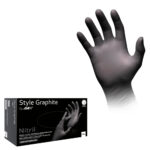 Перчатки Ampri Style Graphite нитриловые, размер S,M,L,XS