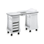 Стол маникюрный double vented white 127lx