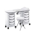Стол маникюрный manicure table double with fan 167LX